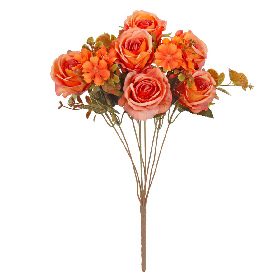 Art.11552 Ramo Mix Rosa Abierta X9 43cm