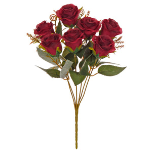 Art.11592 Ramo Rosas x7 33cm 1pz