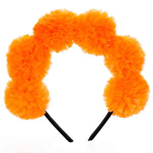 Art.11601 Diadema Pompones 16x17cm    (aprox) 1pz