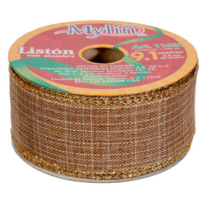 Art.11631 Listón Navideño 3.8cm 9.1m