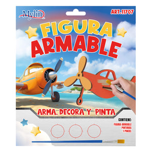 Art.11707 Kit Fig Armable P/Pintar 1 Jgo