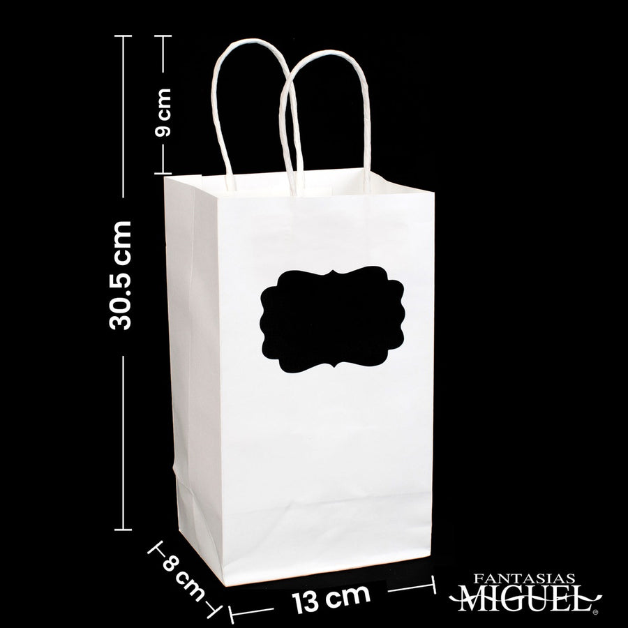 Art.1179 Bolsa Papel Con Calcomanía 21x13x8cm 5pz