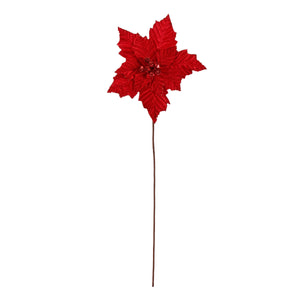 Art.11808 Vara Nochebuena Terciopelo 60cm 1pz