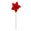 Fantasías Miguel Art.11808 Vara Nochebuena Terciopelo 60cm 1pz Rojo