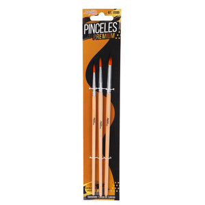 Art.12089 Jgo Pincel Redon Premium 3pz