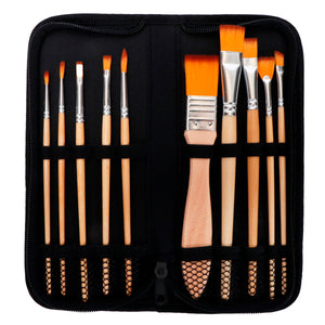 Art.12094 Set Pincel Prem C/Estuche 10pz