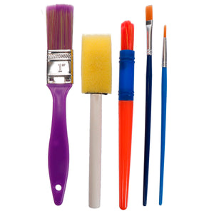 Art.12096 Jgo Pincel/Esponjas Kids 5pz