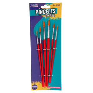 Art.12109 Jgo Pincel Punta Fina 6pz