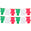 Fantasías Miguel Art.12170 Guía Papel Charritos Chica 24cm 2m Tricolor