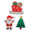 Fantasías Miguel Art.12182 Figurita Navidad 5cm  (Aprox) 3pz Santa