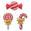 Fantasías Miguel Art.12182 Figurita Navidad 5cm  (Aprox) 3pz Caramelo
