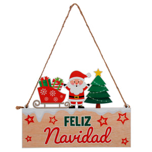Art.12210 Letrero Navidad 19x25cm 1pz