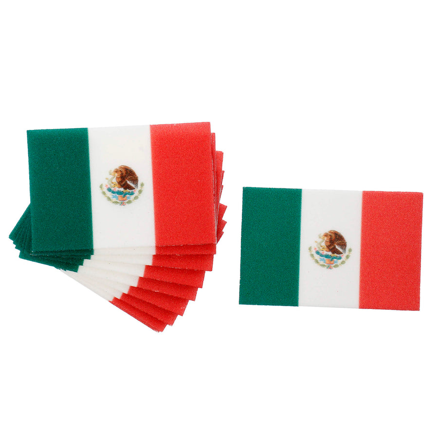 Art.12213 Banderas de México 4.5x6.5cm 10pz