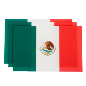 Art.12215 Banderas de México 10x15.5cm 3pz