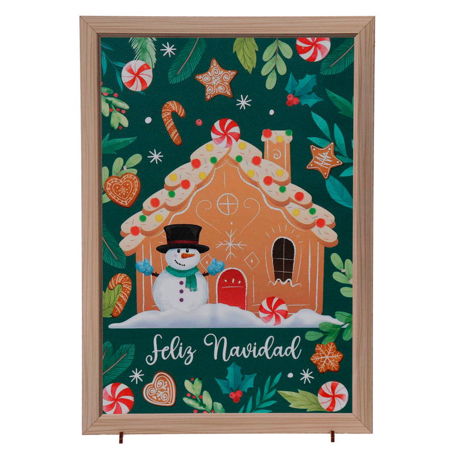 Art.12230 Cuadro Casa Jengibre 30x21x8.5cm 1pz