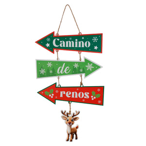 LET FLECHAS NAVIDAD 52X25CM