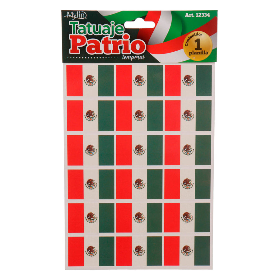 Art.12334 Tatuaje Patrio 20.8x14cm 1planilla