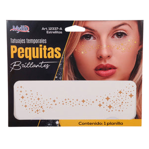 Art.12337 Tatuaje para Cara Diamantada 5x16cm 1planilla