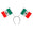 Fantasías Miguel Art.12361 Diadema con Banderas México  1pz Multi-Color