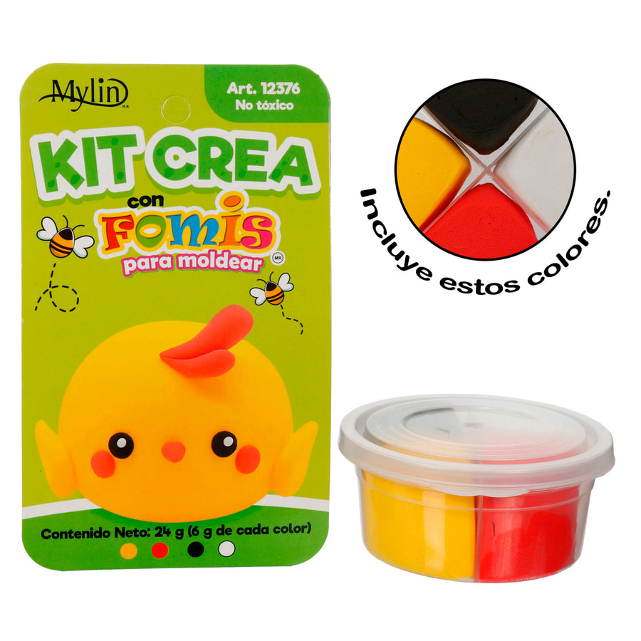 Art.12376 Kit Crea con Fomi Moldeable 4 colores