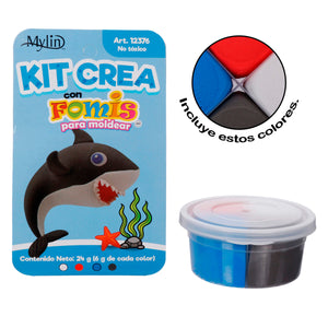 Art.12376 Kit Crea con Fomi Moldeable 4 colores (6g cada color) 24g 1pz