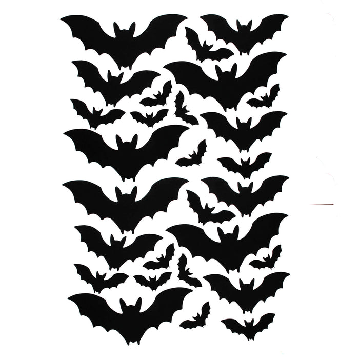 Art.12407 Murciélagos de Papel varios tamaños 28pz