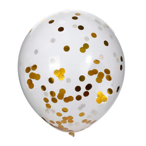 Art.12464 Globo C/Confet Metal 30cm 10pz