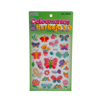 Art.12472 Calcomanía Burbuja 3D 19x13cm 1 Planilla