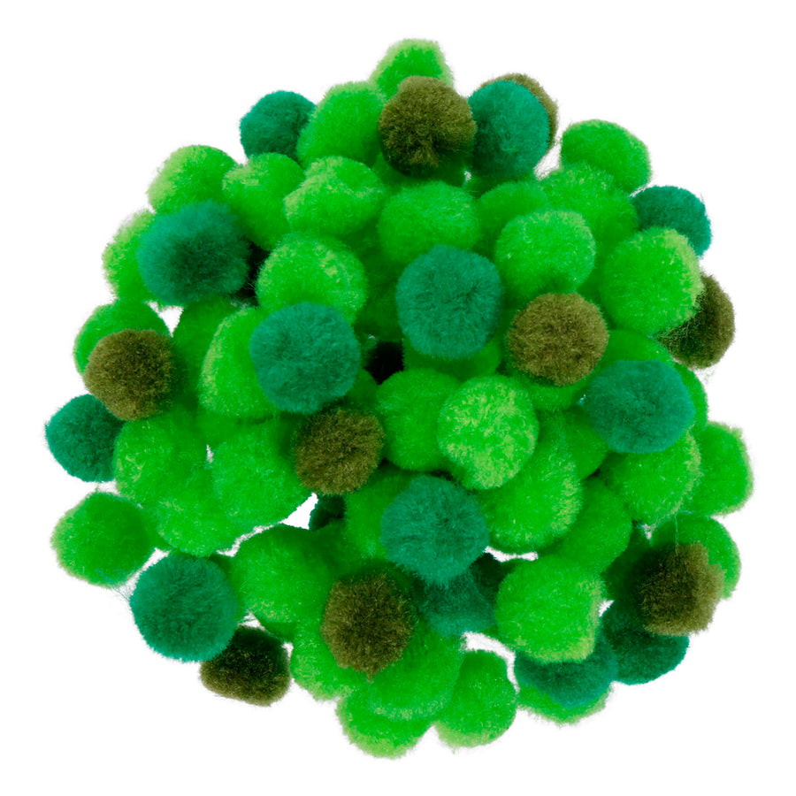 Art.12537 Pompom colores surtidos 19mm 100pz