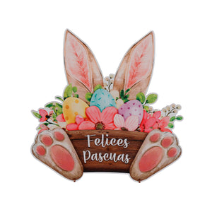 Art.12566 Felices Pascuas 23x23cm