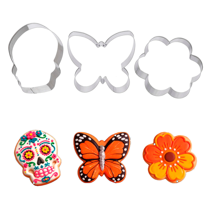 Art.12711 Set cortador Galleta Muertos 8x8x2.5cm    (aprox) 3pz