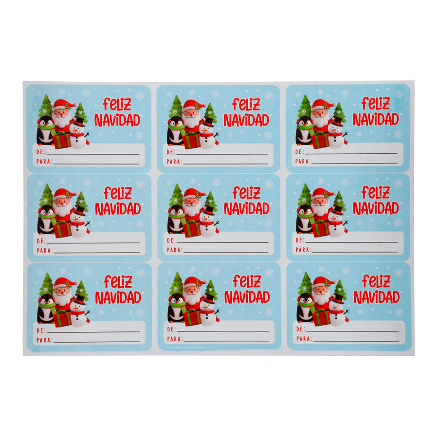 Art.12793 Calcom Navidena 6x8,4cm B/9pz