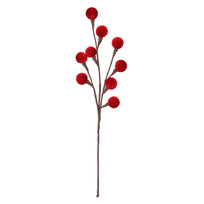 Art.12916 Vara Cerezas Terciopelo 45cm