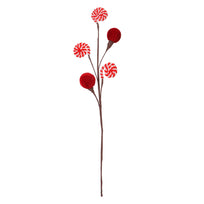 Art.12935 Vara Cerezas Terciopelo 53cm