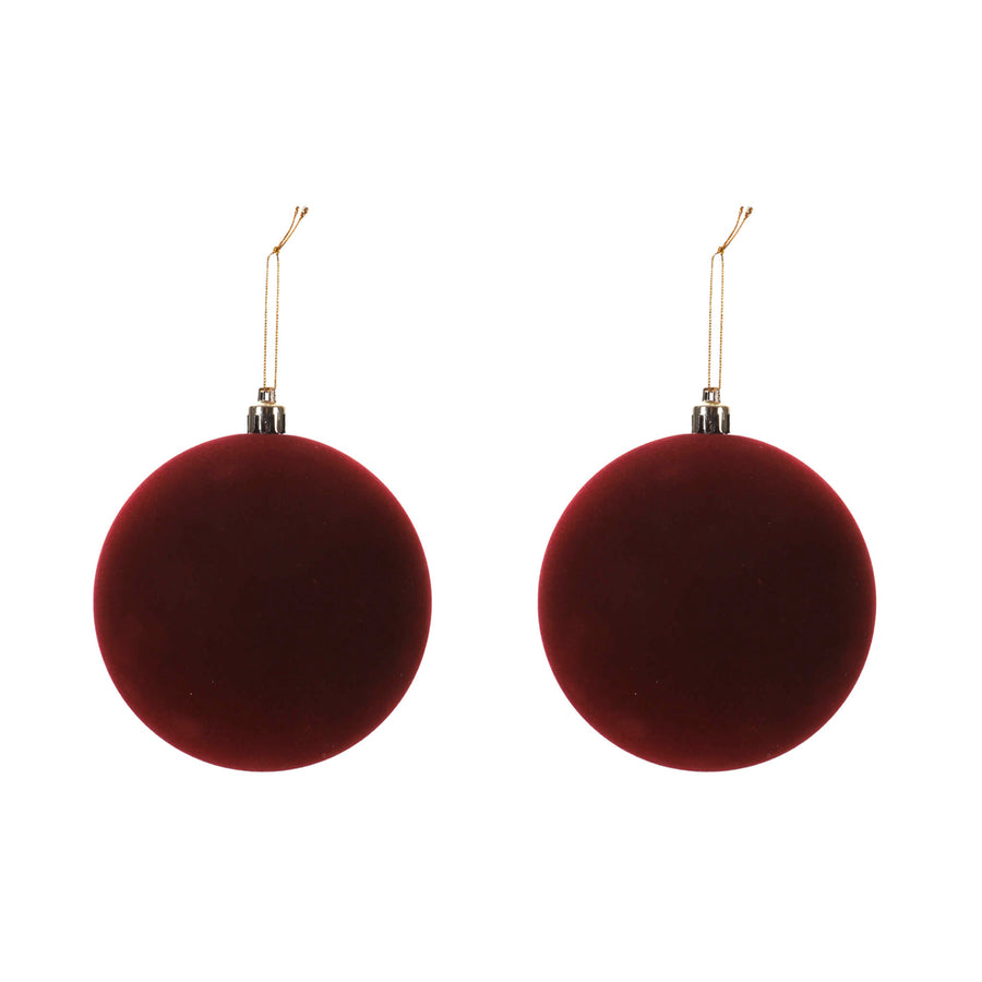Art.12949 Esfera Terciopelo 10cm C/2pz