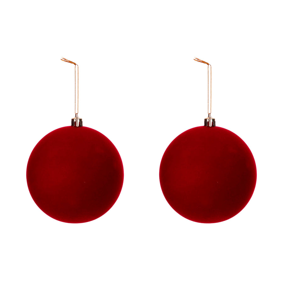 Art.12949 Esfera Terciopelo 10cm C/2pz