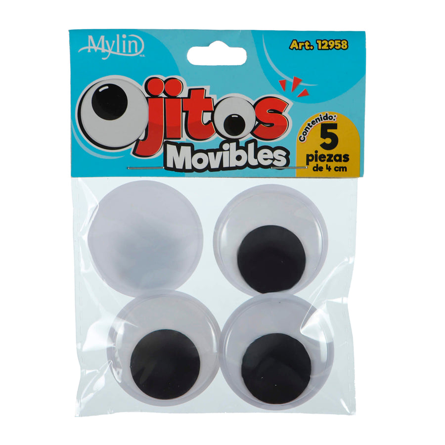 Art.12958 Ojos Movibles 4cm 5pz