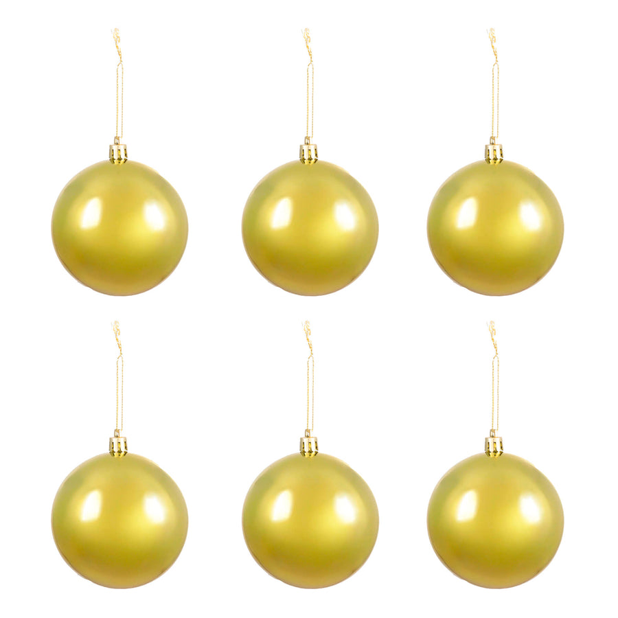 Art.12969 Esferas Brillantes 8cm B/6pz