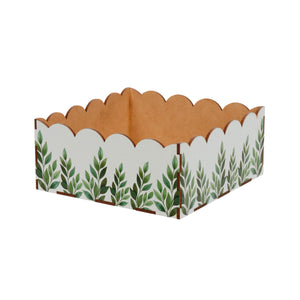 Art.13185 Base Ondas con Hojas 6x14.5x14.5cm 1pz