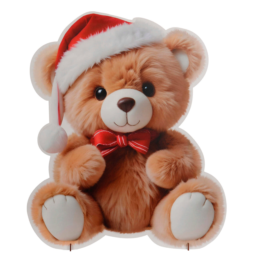 Art.13234 Oso Gorro Navidad 58x49x11cm 1pz