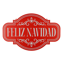 Art.13245 Letrero Feliz Navidad 39x60cm 1pz