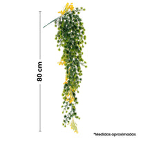 Art.1338 Follaje Con Flor 80cm 1pz