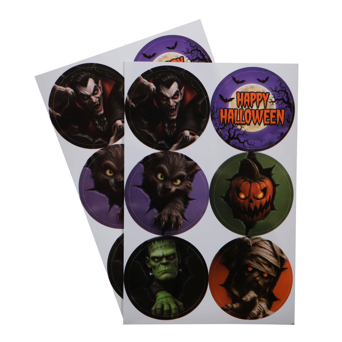 Art.13541 Calcomanía Halloween 4.5cm 12pz
