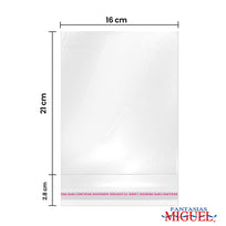 Art.1454 Bolsa Celofán con Adhesivo 21x16+3cm 50pz