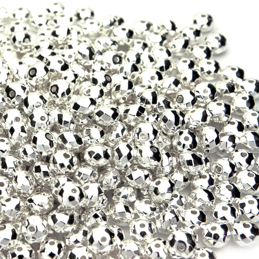 Art.1603 Cuenta Rondel Facetado Oro/Plata