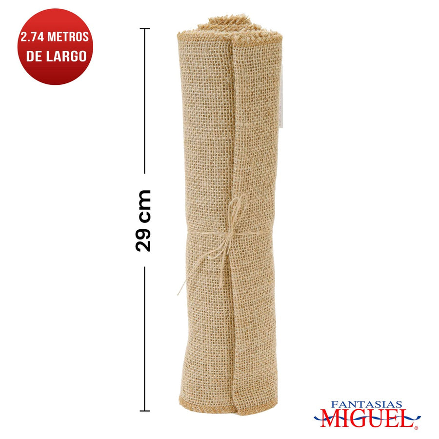 Art.1605 Listón De Yute 29cm 2.74m