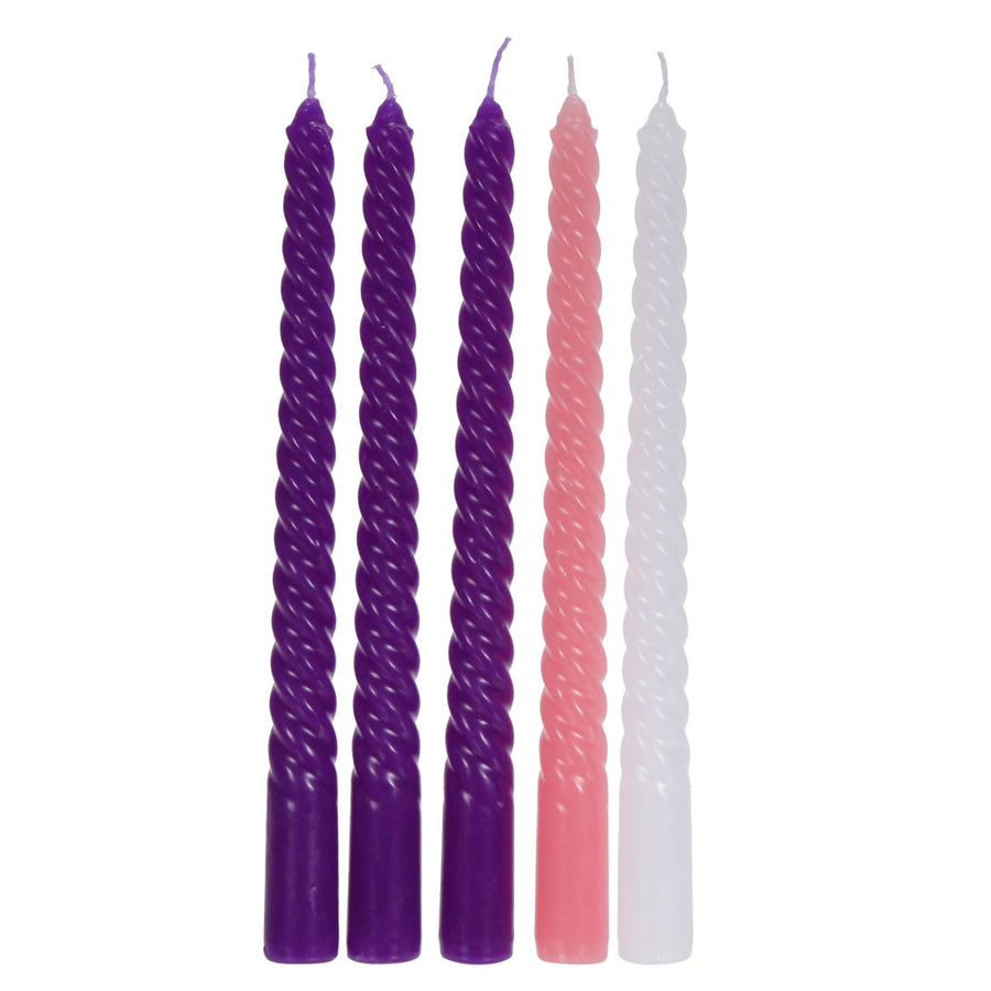 Art.1626 Paquete Velas Adviento 25x2cm 5pz