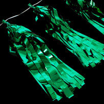 Art.1691 Guía Borlas Papel Metálico 30cm 2.4m