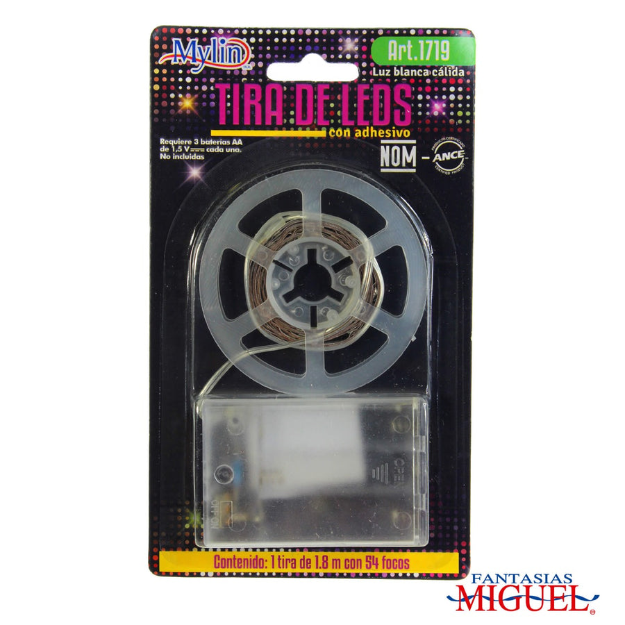 Art.1719 Guía Leds 54 Focos 1.8m 1pz