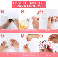 Art.1723 Gel Para Globos Confetti 240g 1pz